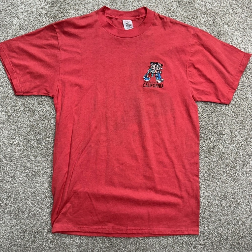 Sherry's Best Disney T-Shirt Mens Large‎ Red Mickey California Hip Hop Vintage